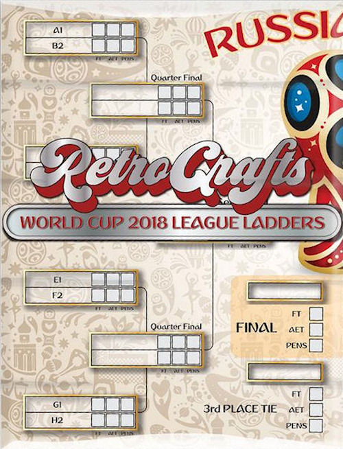 Football Cartophilic Info Exchange RetroCrafts World Cup 2018 League