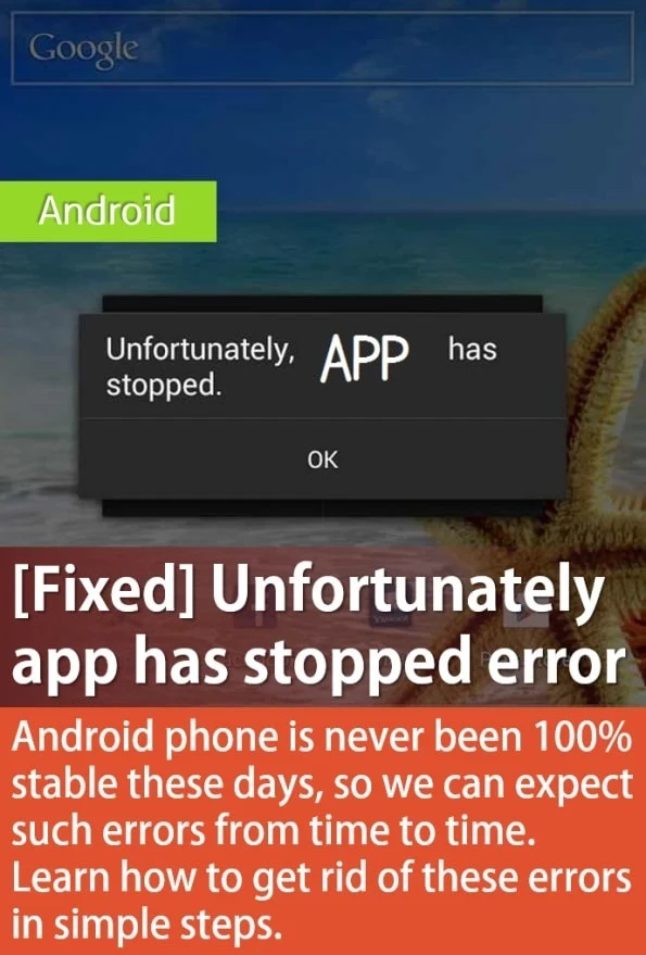 [Fixed] Unfortunately app has stopped error