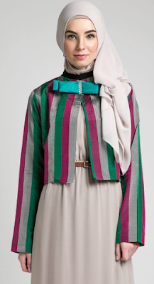 16 Contoh Model  Baju  Muslim Cardigan  Modern Kumpulan 