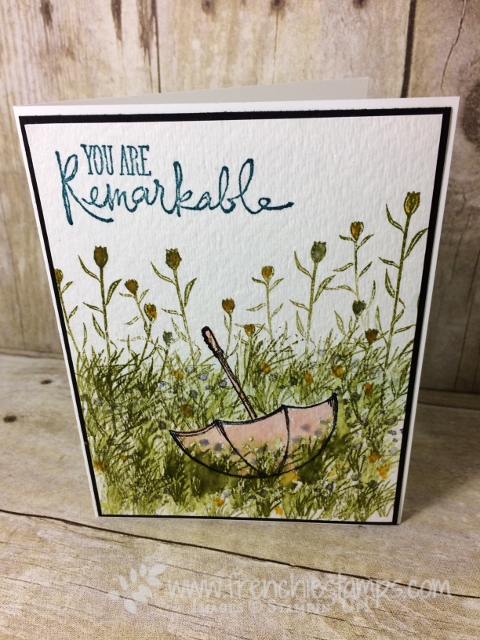 Technique, Watercolor, Wild about flowers, high tide, Weather Together, Stampin'Up!