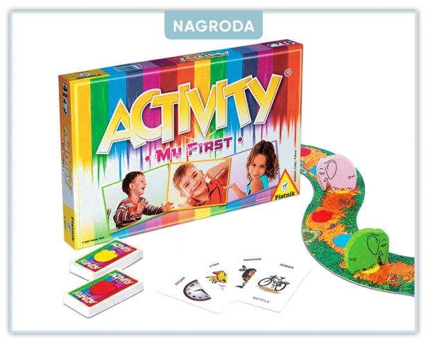 Wygraj 1 z 3 gier planszowych Activity My First Konkurs