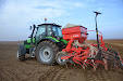 Cerea autosteer system & Solá Neumasem 799 seed drill & Deutz-Fahr Agrotron m600