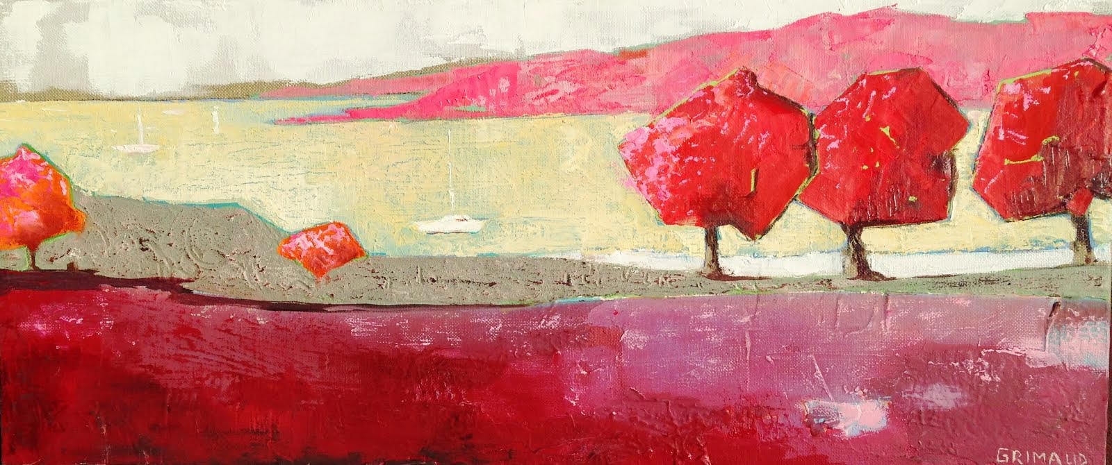 Rive rouge (70x30)