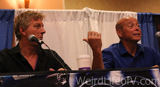 Karate Kid Panel William Zabka and Rob Garrison at the Karate Kid panel during SuperToyCon 2016