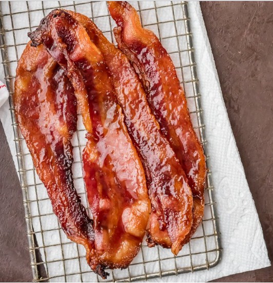 OVEN BAKED CANDIED WHISKEY BACON Foodandcake789