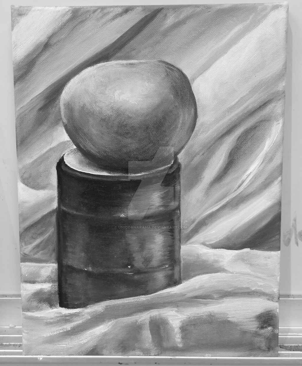 Monocerosarts Grayscale Oil Painting