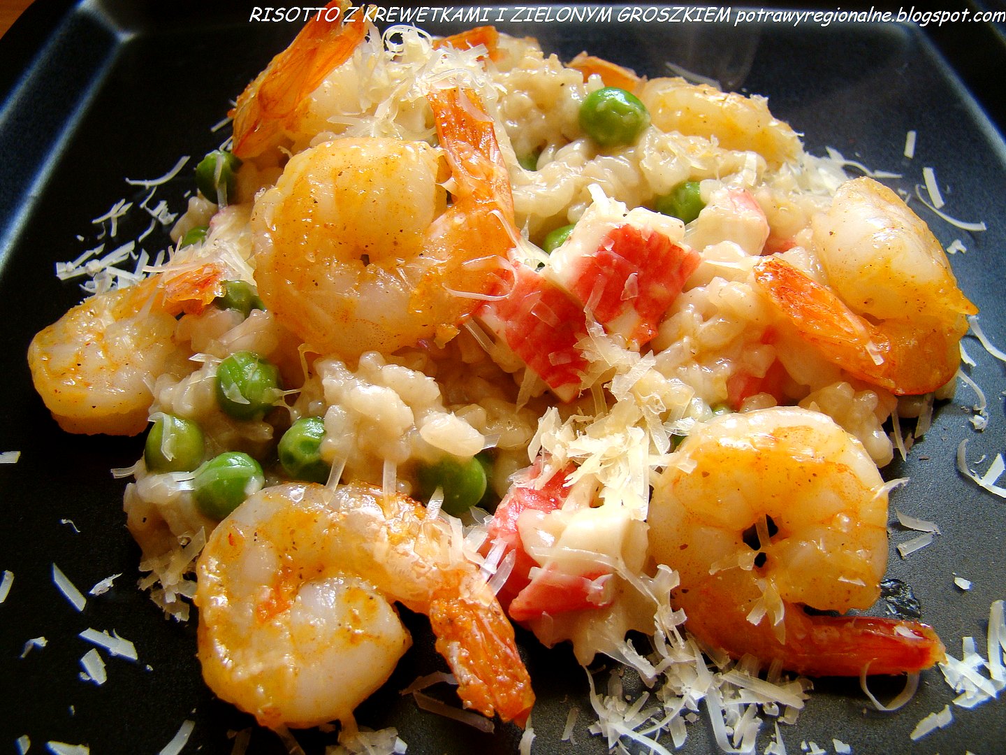 PotrawyRegionalne RISOTTO Z KREWETKAMI I GROSZKIEM
