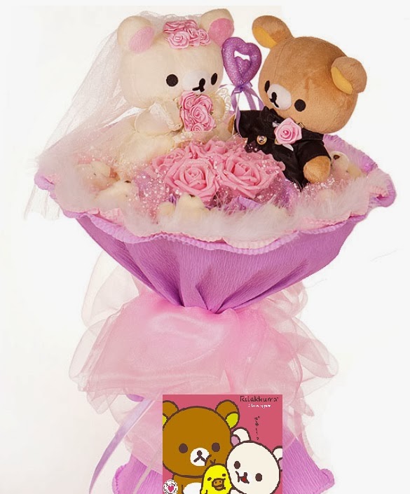 Rilakkuma Shop Sanx Rilakkuma Bear Gift Bouquet Flowers