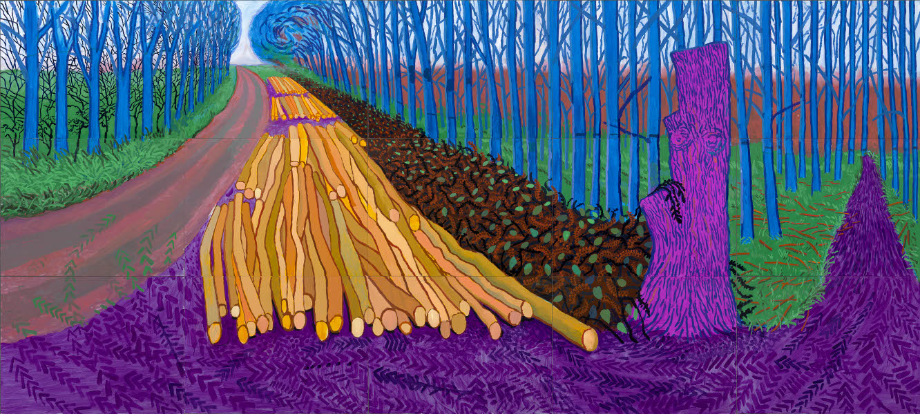 Resultado de imagem para hockney a chegada da primavera