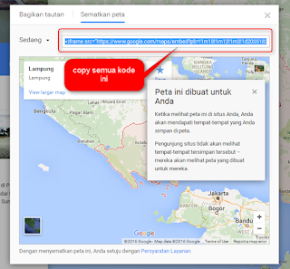 cara menampilkan google maps diblog | blog