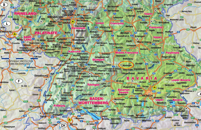 Nordlingen location map