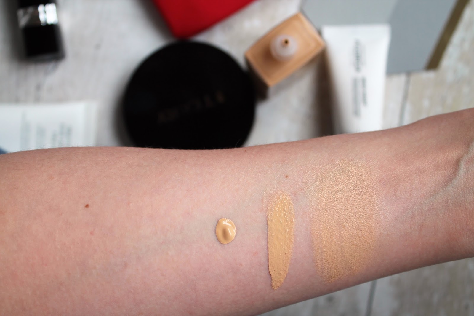 dior undercover foundation swatches