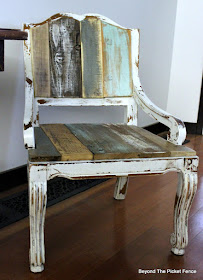 farmhouse chic, salvaged, upholstery, old chair, chippy paint, country, shabby, DIY, minwax, https://goo.gl/FtTkry