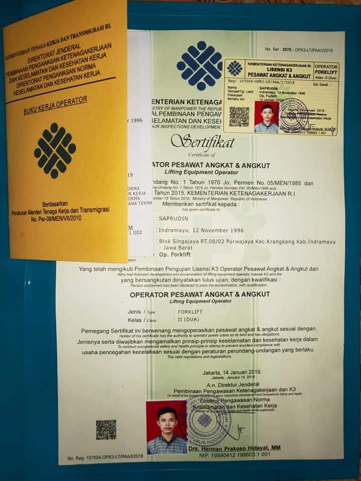 Surat Izin Forklift