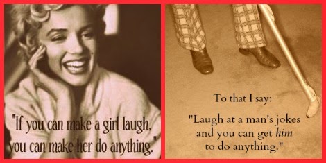 Marilyn Monroe quote with a funny retort about men