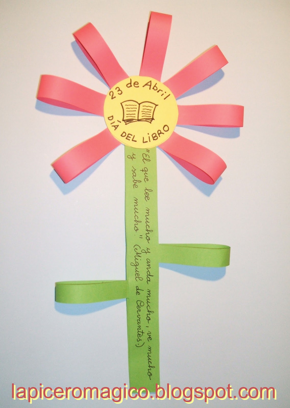 LAPICERO MÁGICO: Día del Libro: Flor con mensaje