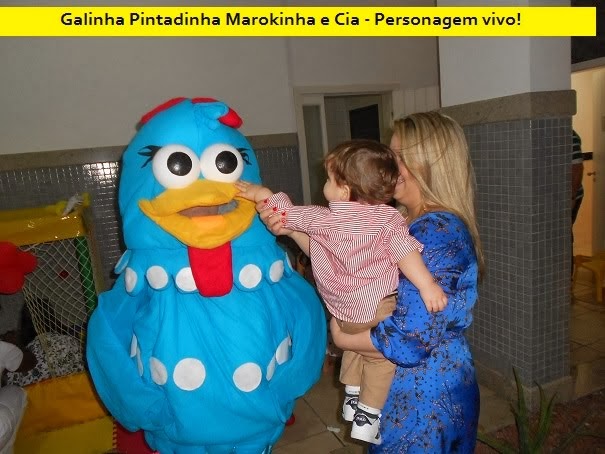 PERSONAGEM VIVO: Galinha Pintadinha, Pintinho amarelinho e Mariana!