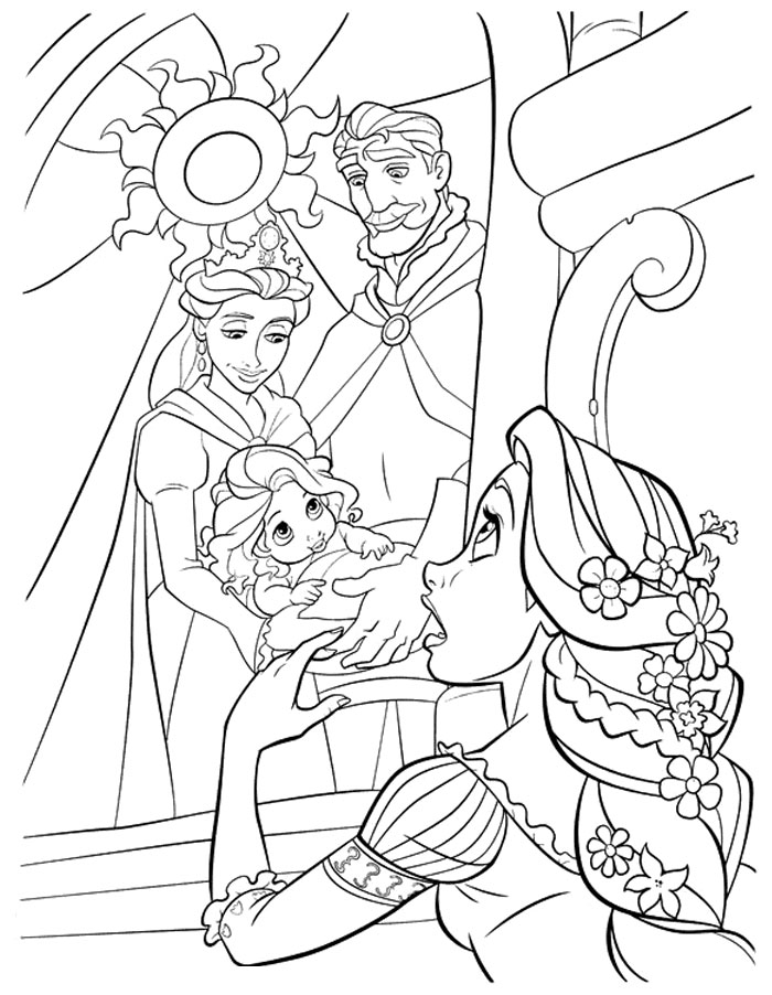 tangled and her palace pet coloring pages - photo #42