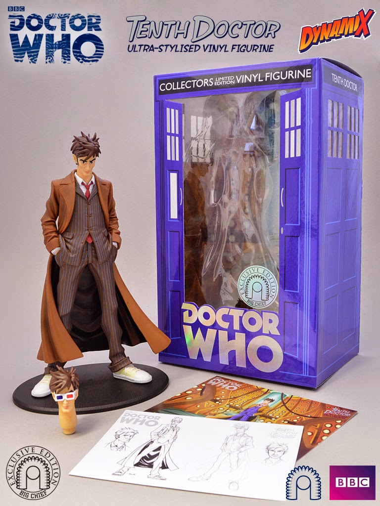 Big Chief Studios Exclusive Doctor Who Variant Tenth Doctor Dynamix 9” Vinyl Figure