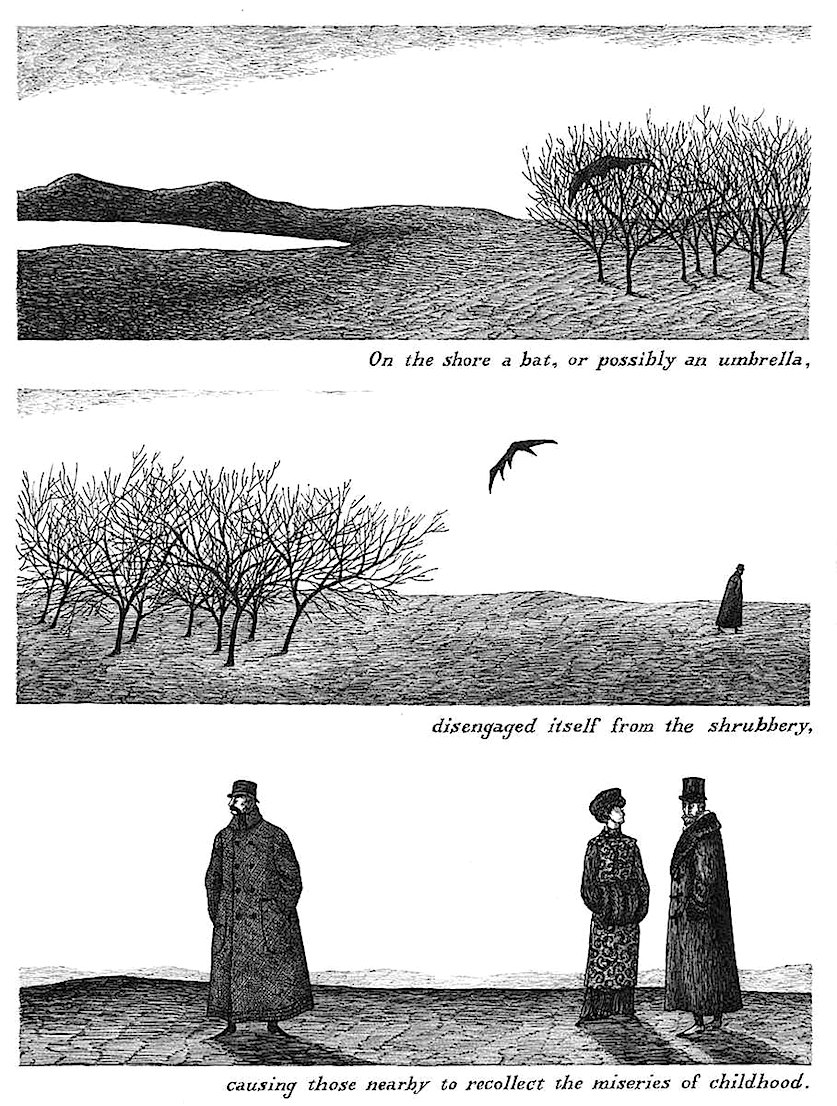 Edward Gorey cartoon Edward Gorey cartoon
