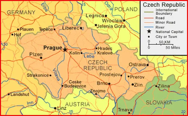 image: Czech Republic Map High Resolution