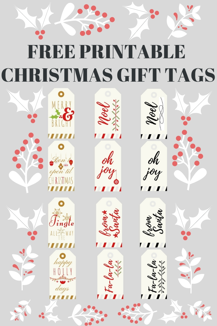 Free Printable Christmas Gift Tags Home Chic Club Free Printable