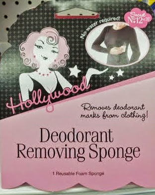 deodorant removing sponge