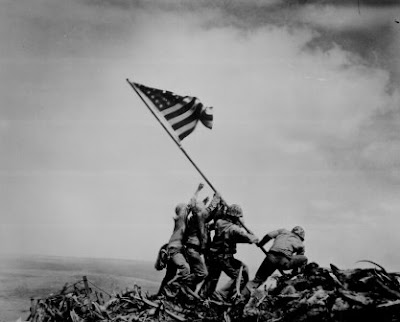 Rosenthal portrait of Iwo Jima flag raising