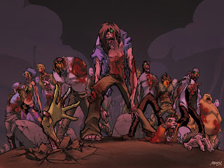 Zombies Dark Gothic Wallpaper
