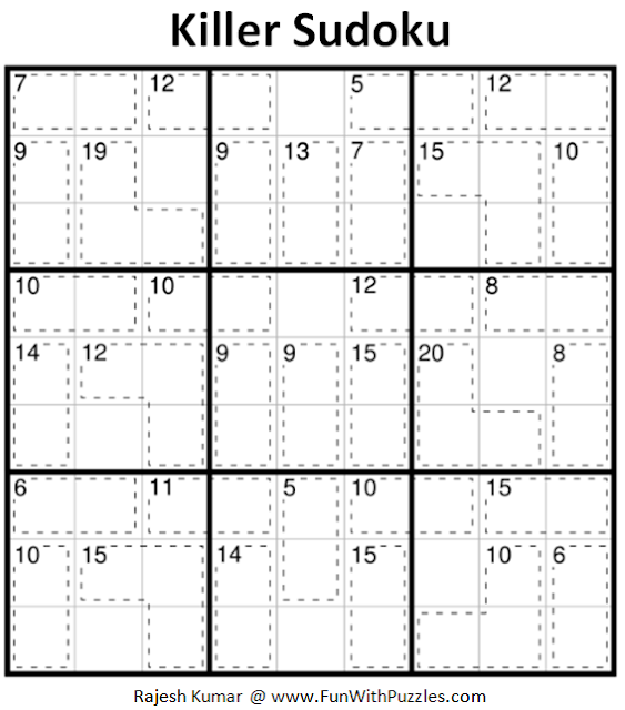Killer Sudoku Puzzles (Fun With Sudoku #226)