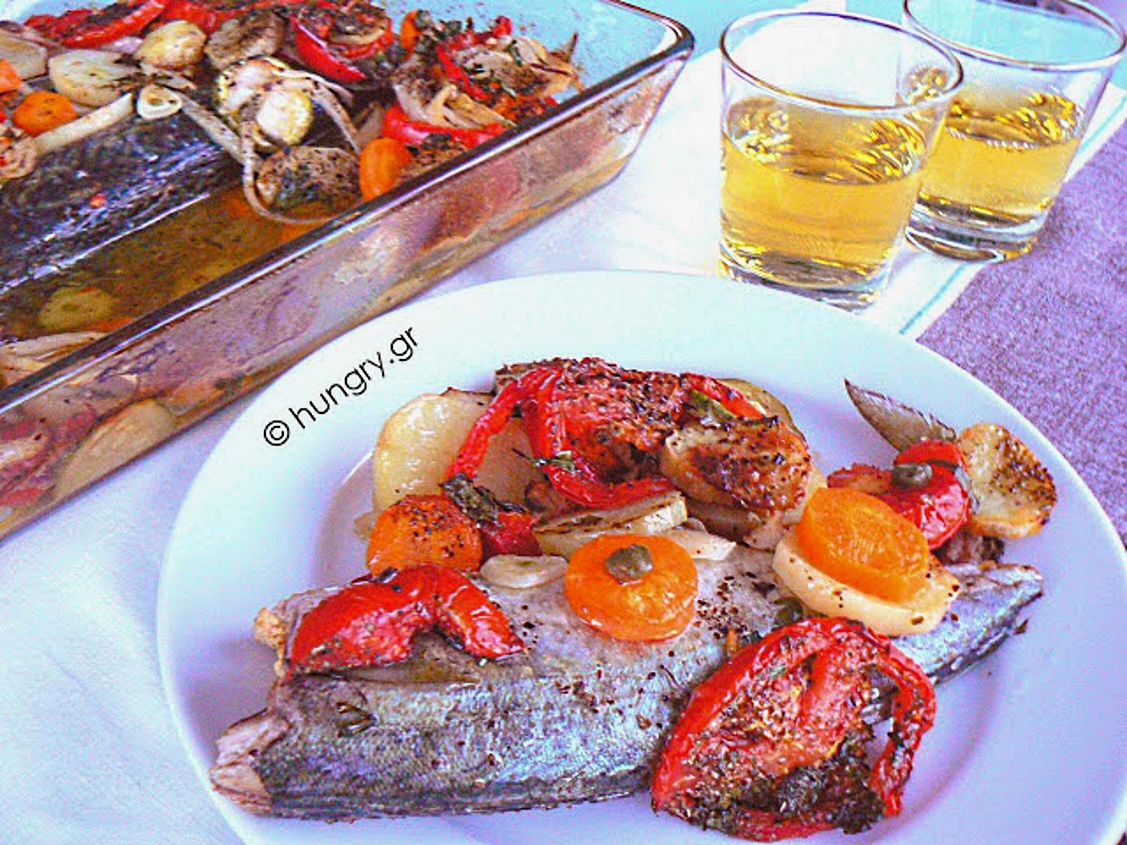 Oven Baked Mackerel with Vegetables