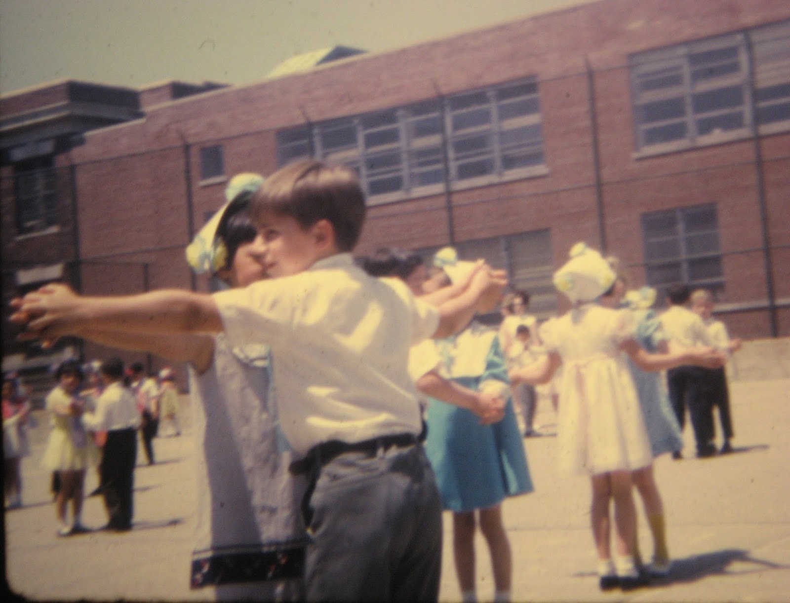 Tommy Mondello at age 7 square dance PS22 June 1968