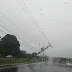 COM FORTES CHUVAS , POSTE FICOU SUSPENSO EM FIOS NA GRANDE NATAL