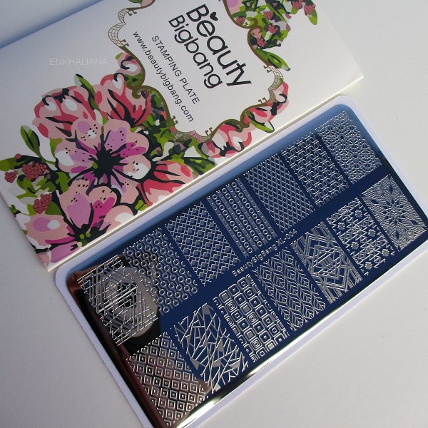 Geometry Series Rectangle Nail Stamping Plate Nail Art Tool BBBXL-004