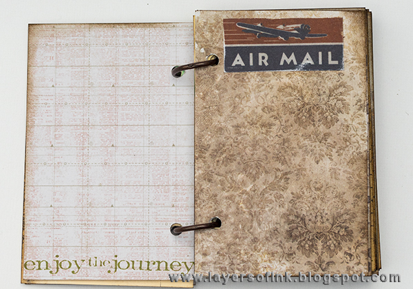Layers of ink - Hidden Book Box Tutorial by Anna-Karin with Tim Holtz idea-ology vignette box.