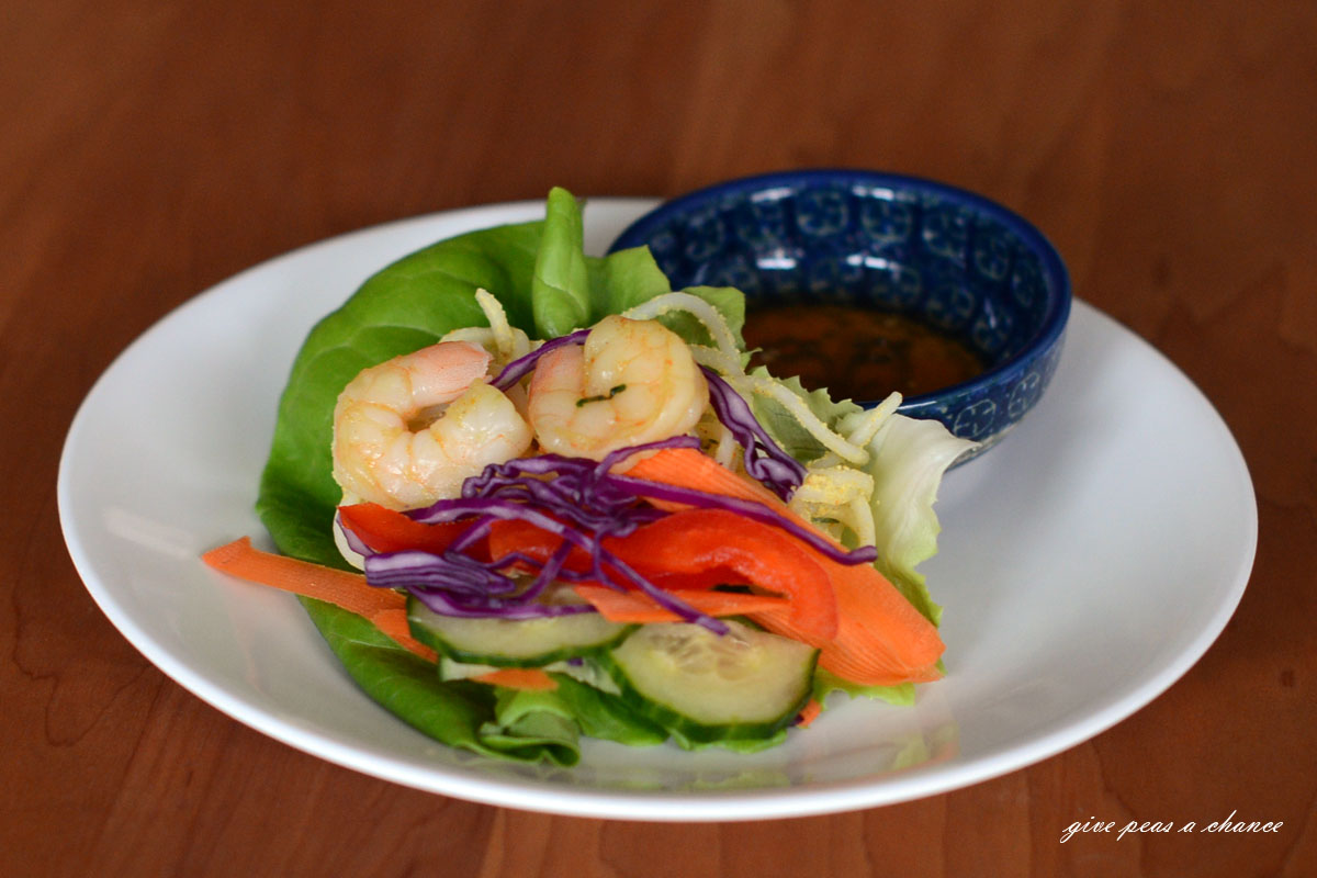 Give Peas a Chance Curry Shrimp Lettuce Wraps And Noodle Bowls