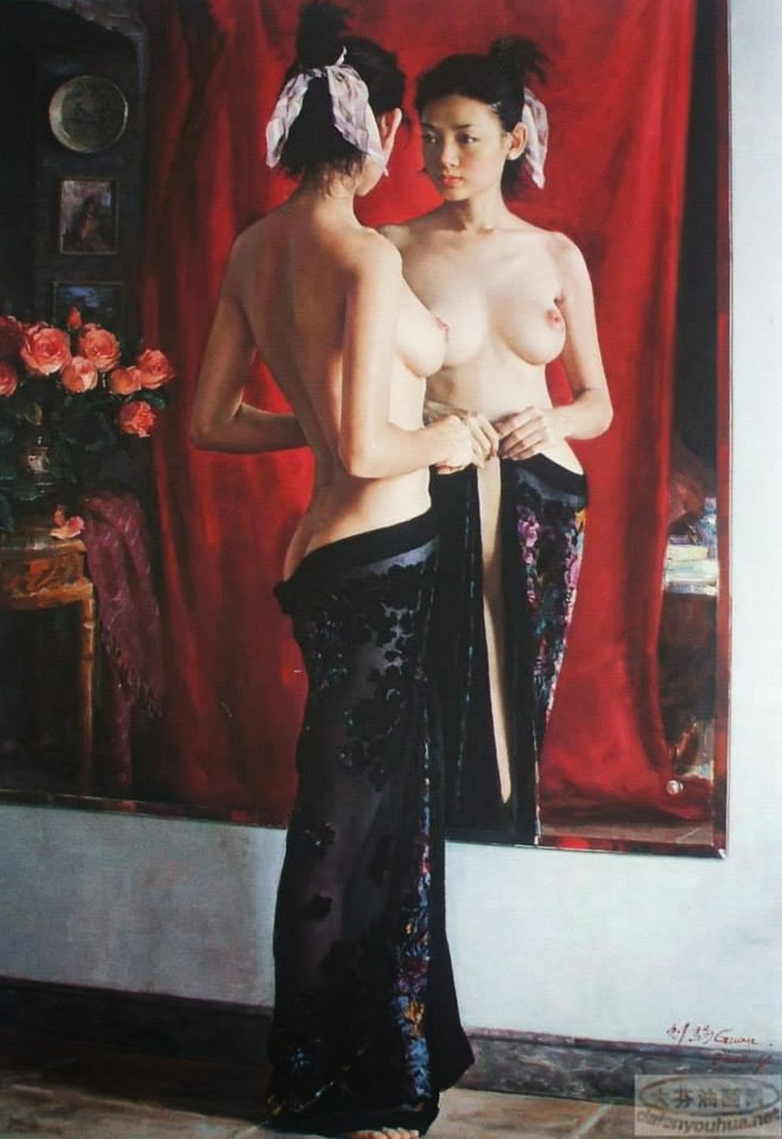 mujeres-bonitas-pintadas-al-oleo mujeres-bonitas