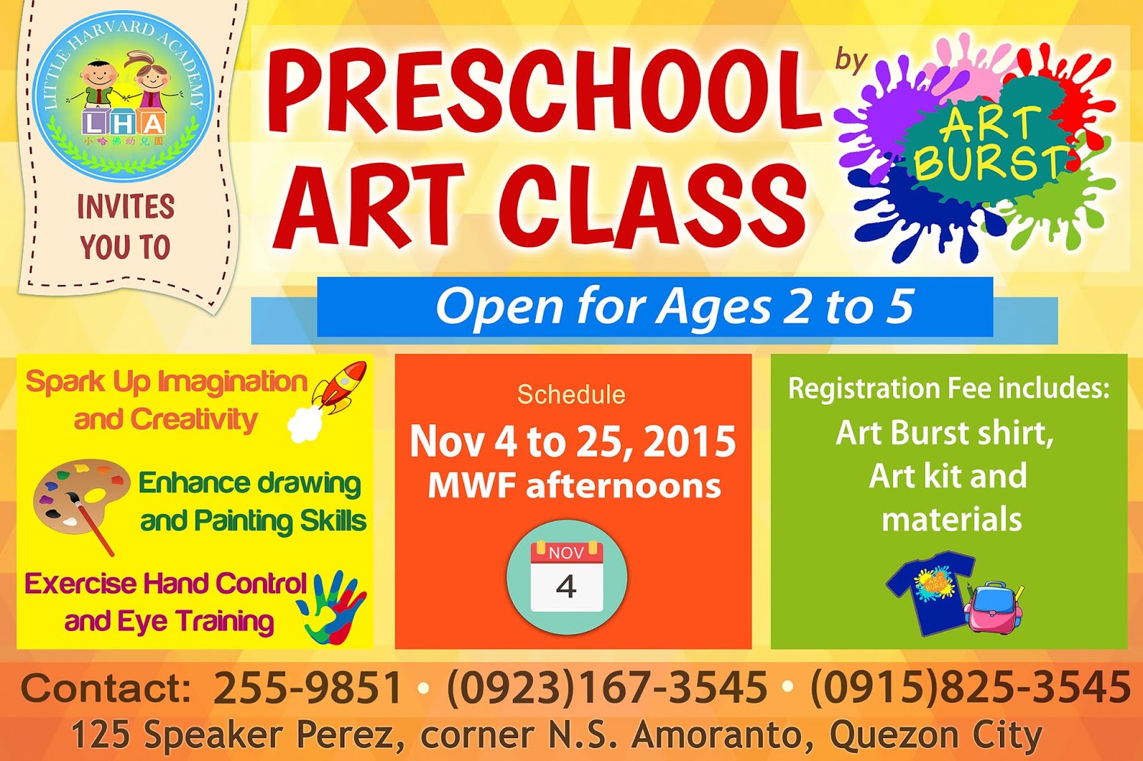 Little Harvard Academy Little Harvard Academy's Preschool ART Class in