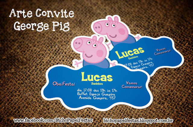 Convite George Pig