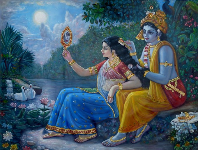 Why is Krishna in Blue?