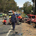 Violenta colisión de camionetas deja cuatro heridos graves