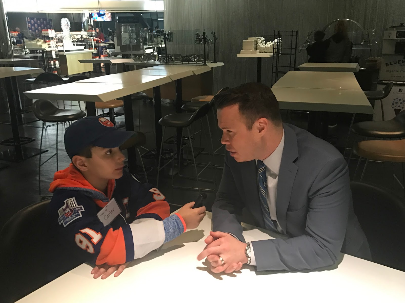 CarterHud Sitting down with Islanders playbyplay announcer Brendan Burke