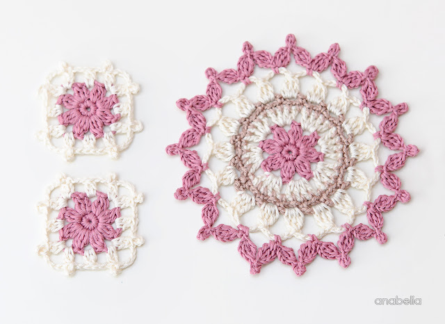 Summer coasters Crochet Motif 6_2017 by Anabelia Craft Design Summer coasters Crochet Motif 6_2017 by Anabelia Craft Design