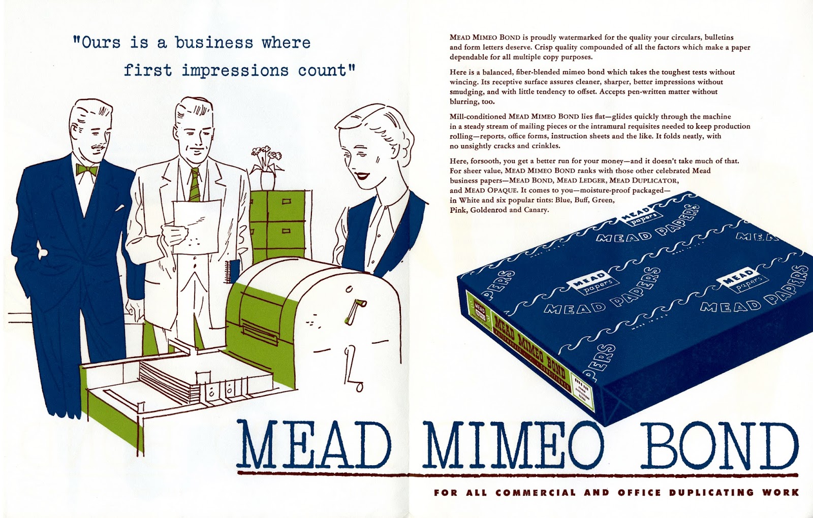 California Historical Society Type Tuesday Mead Paper advertisements