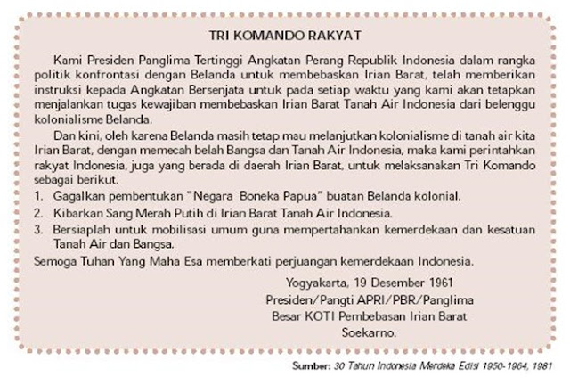 isi lengkap Trikora isi lengkap Trikora