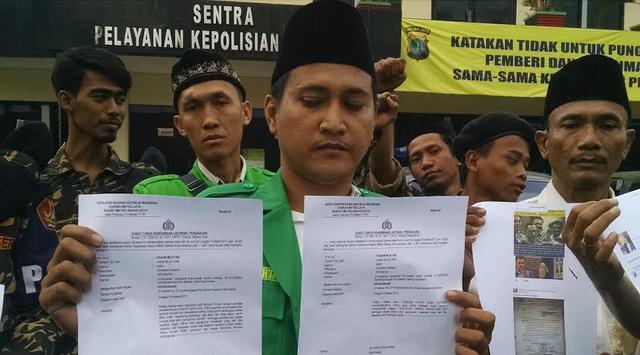 Lecehkan Ketum PBNU dan Tokoh NU di Medsos, Dua Akun FB Ini Dipolisikan GP Ansor Kota Bekasi