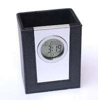 jam meja kulit, jam meja murah jakarta, jam promosi, barang promosi murah jakarta