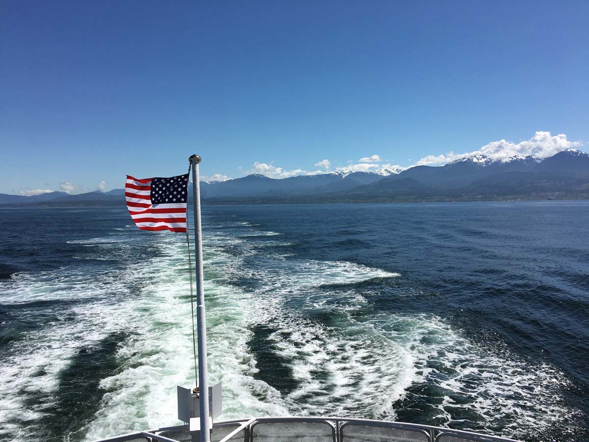 Melles Welt Auf der Faehre von Port Angeles nach Victoria