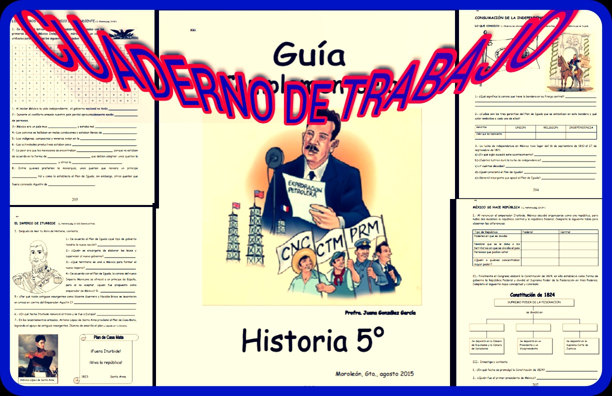 GUIA DE HISTORIA QUINTO GRADO MATERIAL EDUCATIVO PRIMARIA