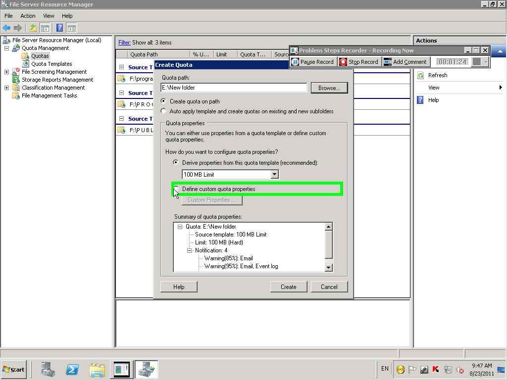 How to Make Folder Quota on Windows 2008 File Server Yalla IT